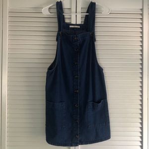 jean overall dress